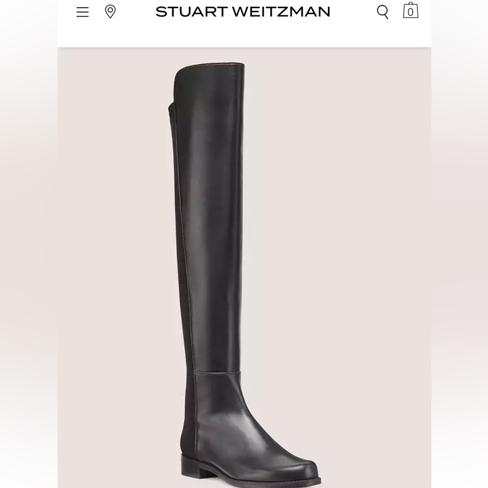 Stuart Weitzman Leather over the knee 5050 boots - Picture 4 of 13